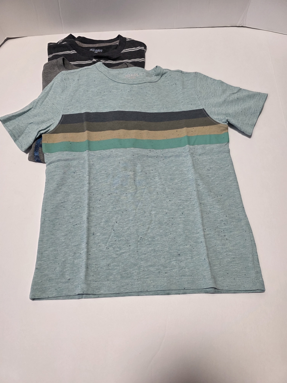 Boys' Size 8 Navy Polo & Graphic Tee Set - Navy, Gray, Red, Orange, Light Blue - Picture 4 of 16